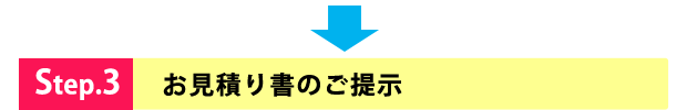 お見積り書のご提示